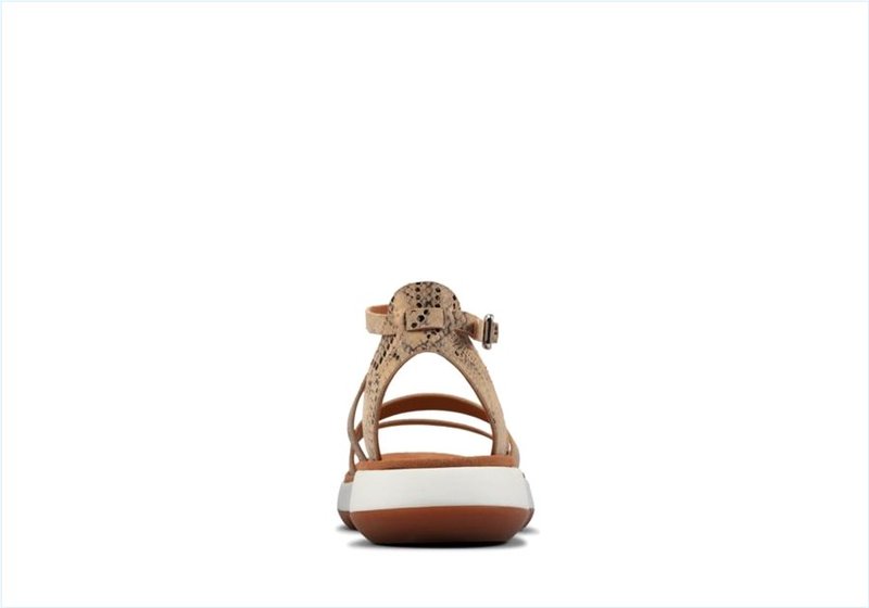  Jemsa Strap / Taupe Snake Womens Sport Sandals