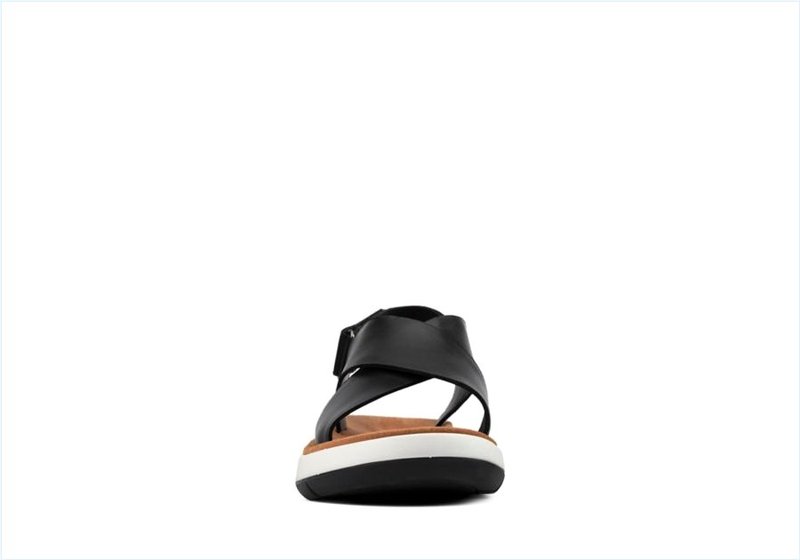  Jemsa Cross / Black Leather Womens Sport Sandals