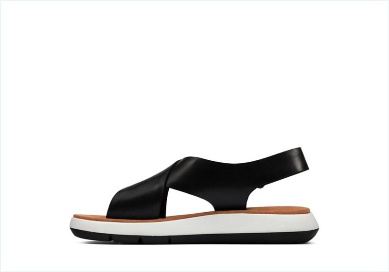  Jemsa Cross / Black Leather Womens Sport Sandals