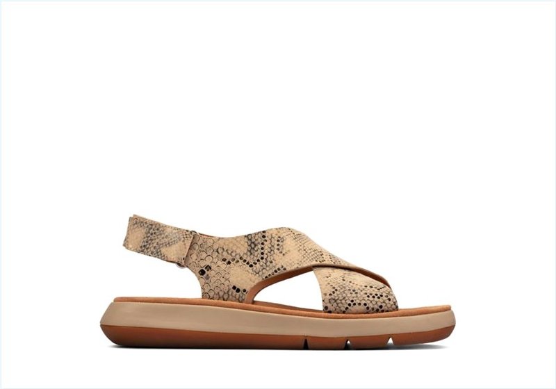  Jemsa Cross / Taupe Snake Womens Sport Sandals