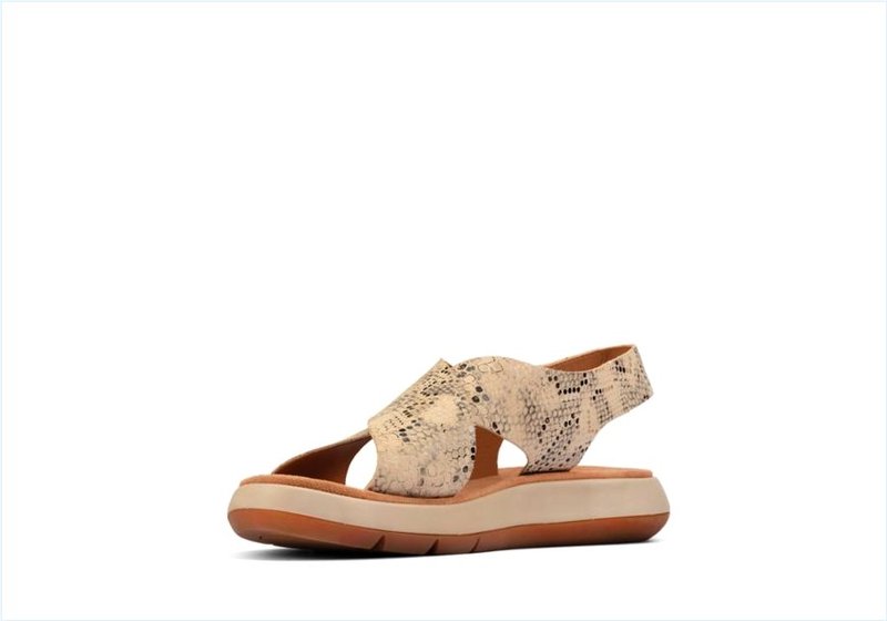  Jemsa Cross / Taupe Snake Womens Sport Sandals