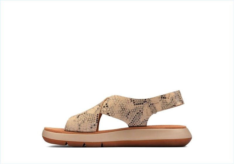  Jemsa Cross / Taupe Snake Womens Sport Sandals