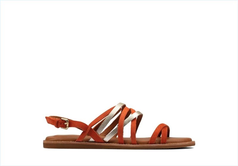  Karsea Ankle / Bright Orange Womens Sandals