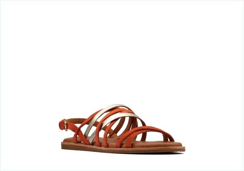  Karsea Ankle / Bright Orange Womens Sandals