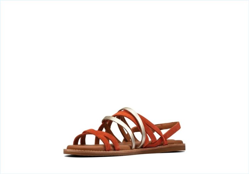  Karsea Ankle / Bright Orange Womens Sandals