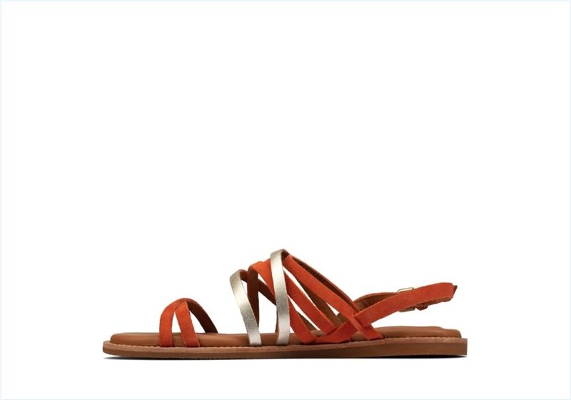  Karsea Ankle / Bright Orange Womens Sandals