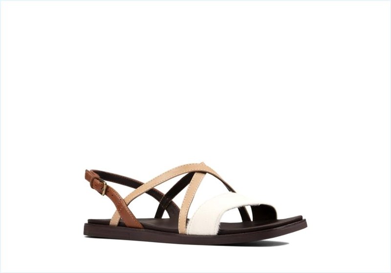  Ofra Strap / Taupe Combi Leather Womens Sandals