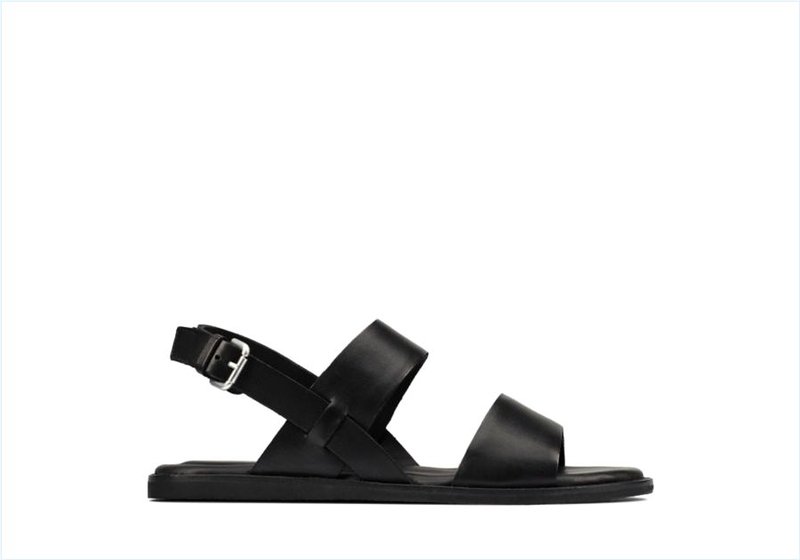  Karsea Strap / Black Leather Womens Sandals