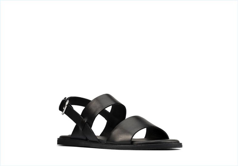  Karsea Strap / Black Leather Womens Sandals