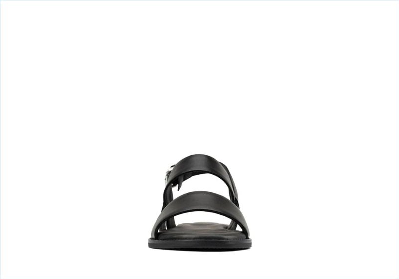  Karsea Strap / Black Leather Womens Sandals