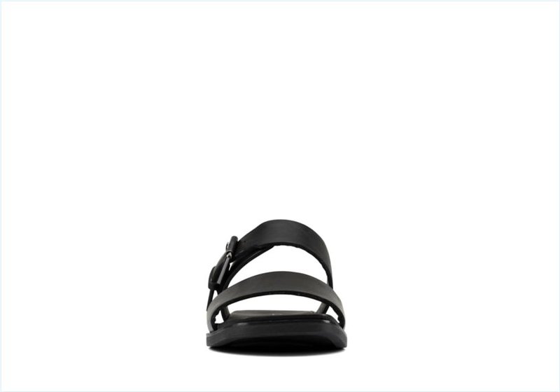  Ofra Slide / Black Leather Womens Sandals