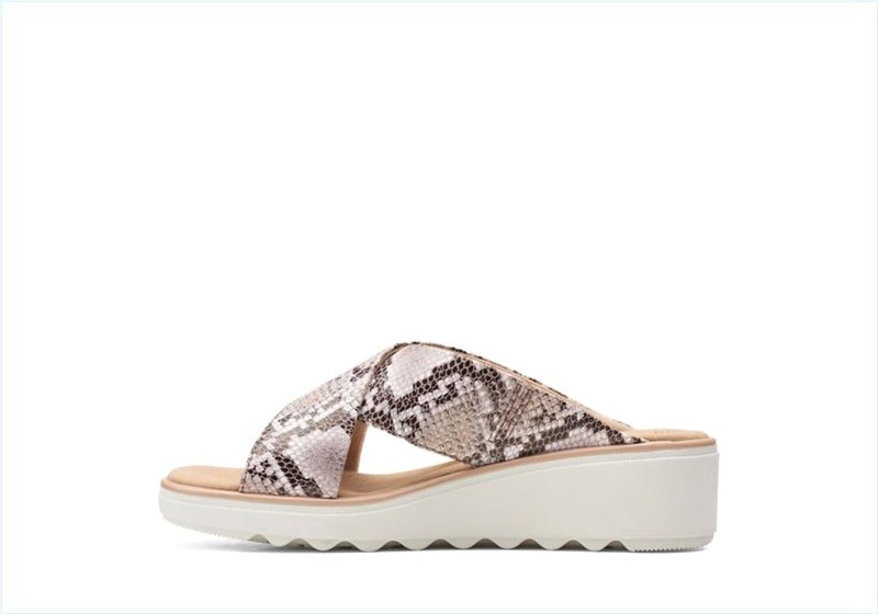  Jillian Gem / Natural Snake Womens Sandals