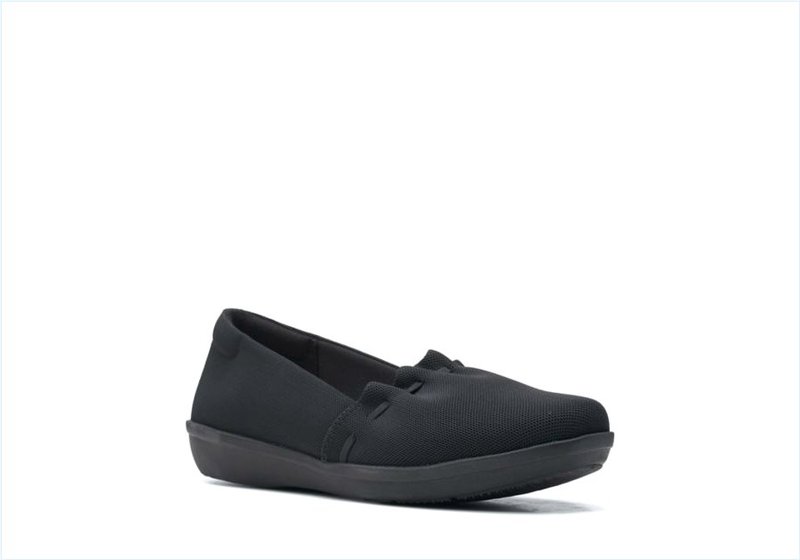  Ayla Shine / Black Textile Womens Shoes