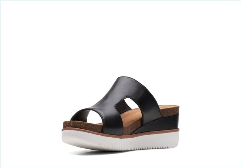  Lizby Ease / Black Leather Womens Sandals