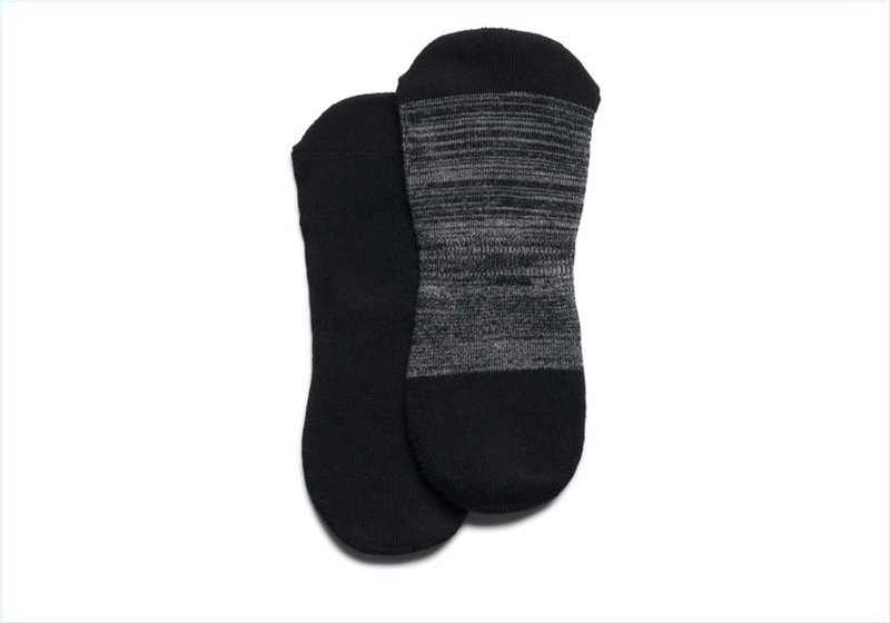  2 Pack Crew Liner / Black Mens Accessories Socks