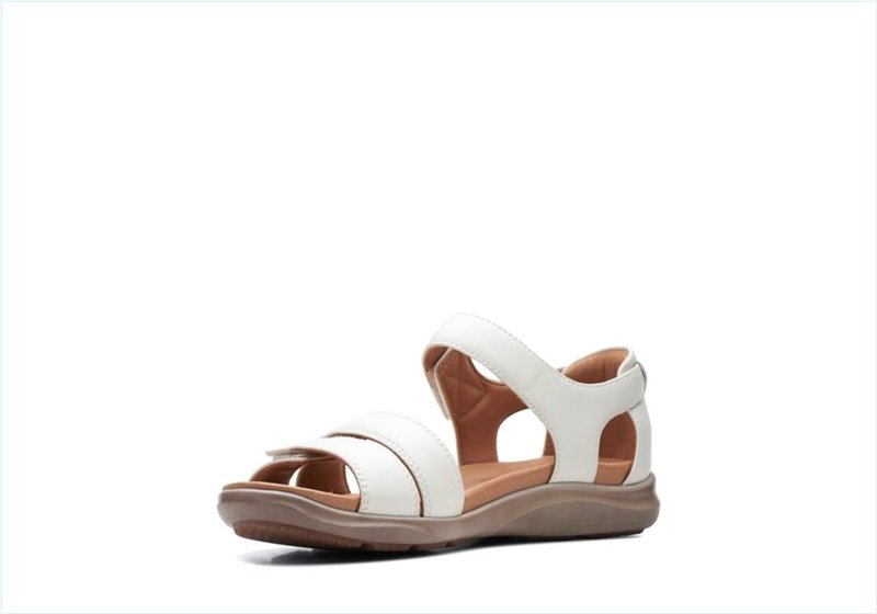  Kylyn Strap / White Leather Womens Sandals