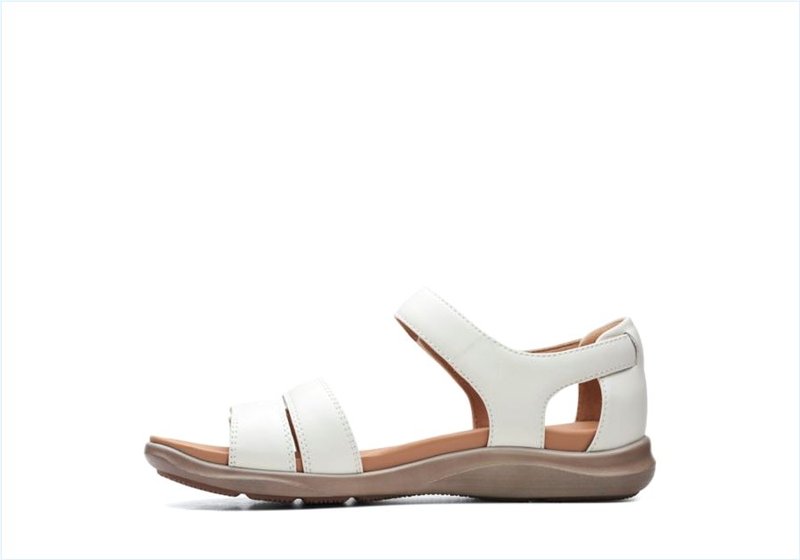  Kylyn Strap / White Leather Womens Sandals