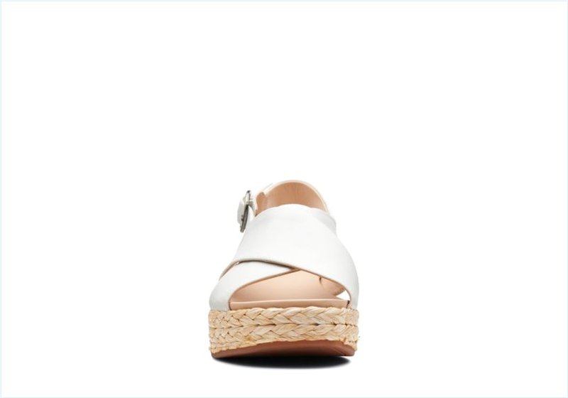  Kimmei Cross / White Leather Womens Sandals