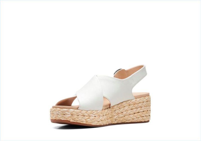  Kimmei Cross / White Leather Womens Sandals