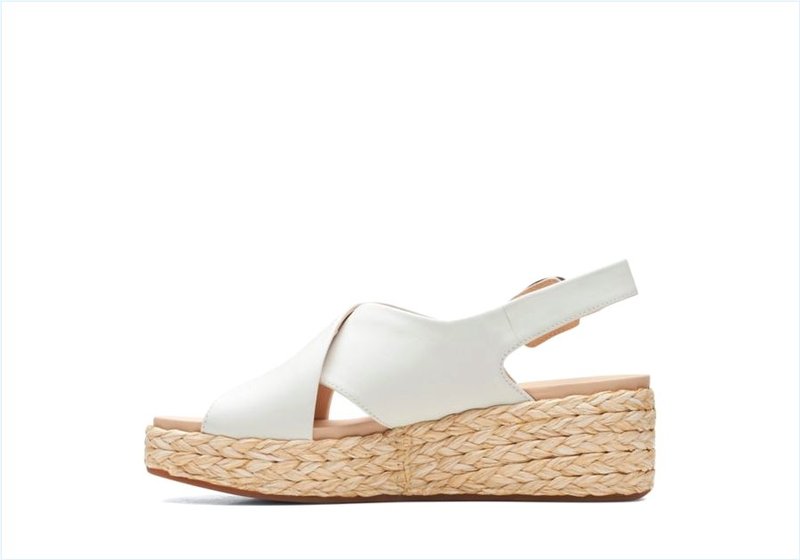  Kimmei Cross / White Leather Womens Sandals