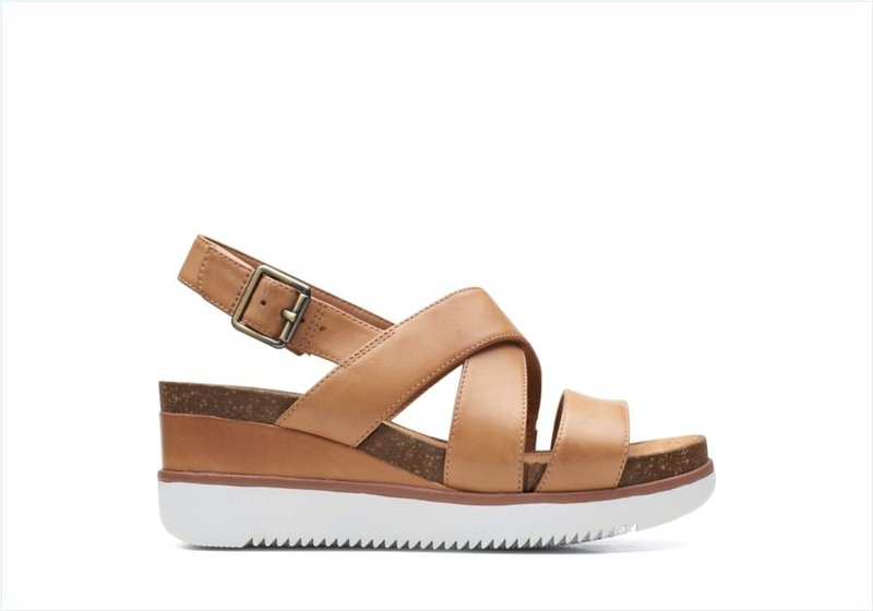  Lizby Cross / Sand Leather Womens Sandals