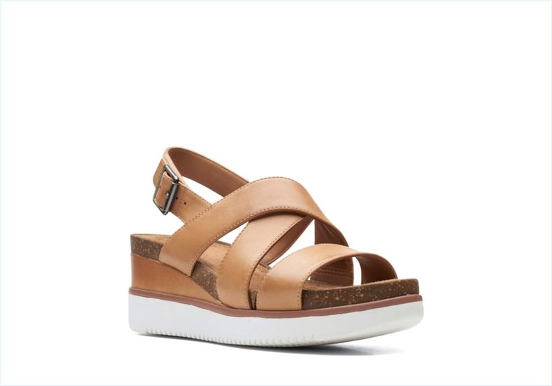  Lizby Cross / Sand Leather Womens Sandals