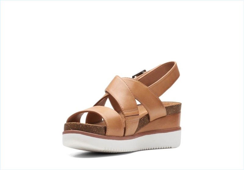  Lizby Cross / Sand Leather Womens Sandals