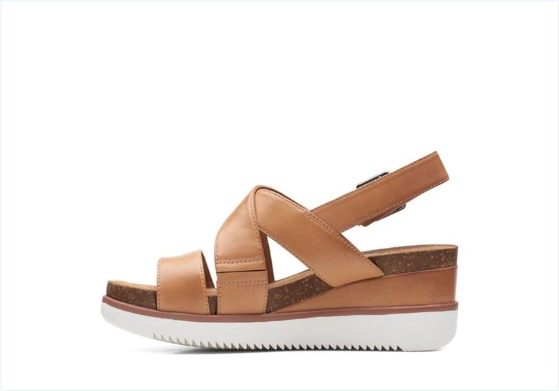  Lizby Cross / Sand Leather Womens Sandals