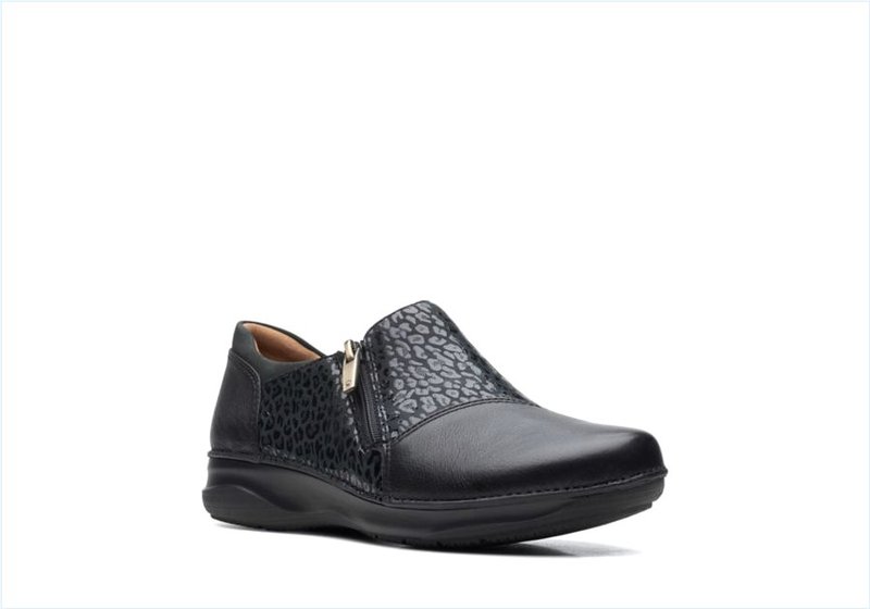  Appley Zip / Black Combination Womens Shoes