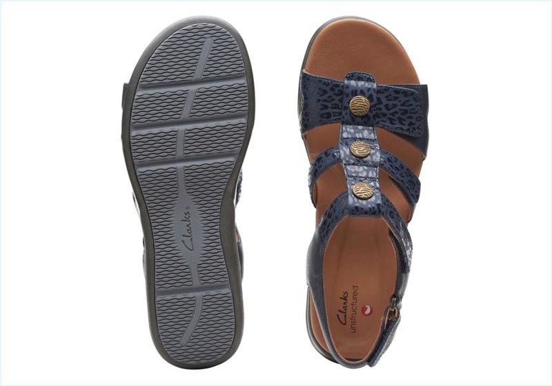  Kylyn Step / Navy Combination Womens Sandals