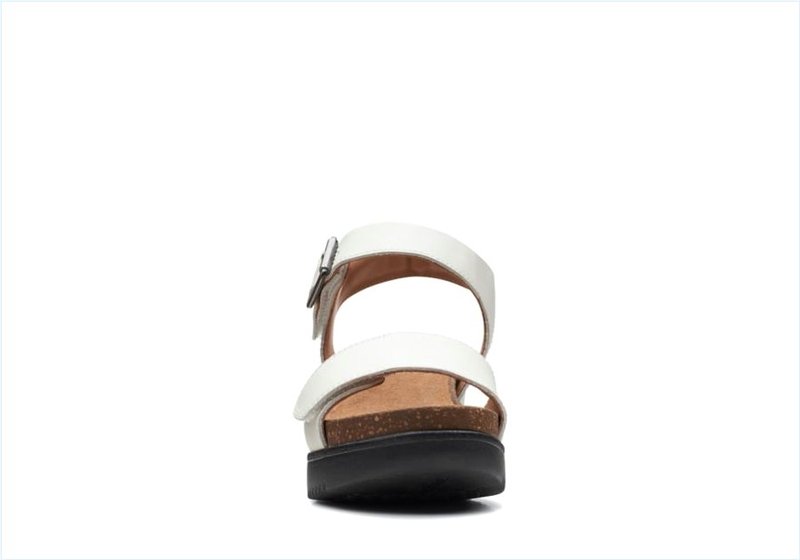  Lizby Strap / White Leather Womens Sandals