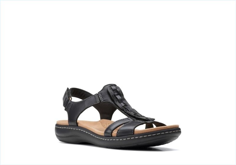  Laurieann Kay / Black Leather Womens Sandals