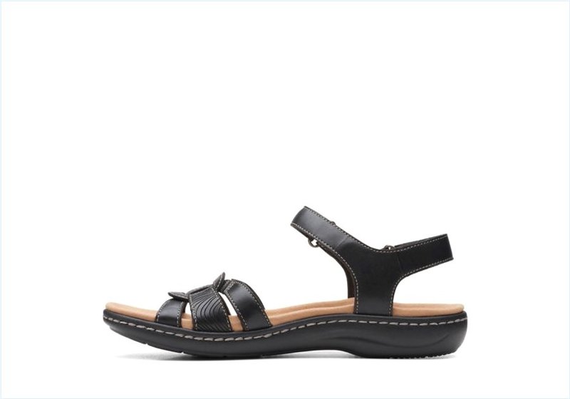  Laurieann Sela / Black Leather Womens Sandals