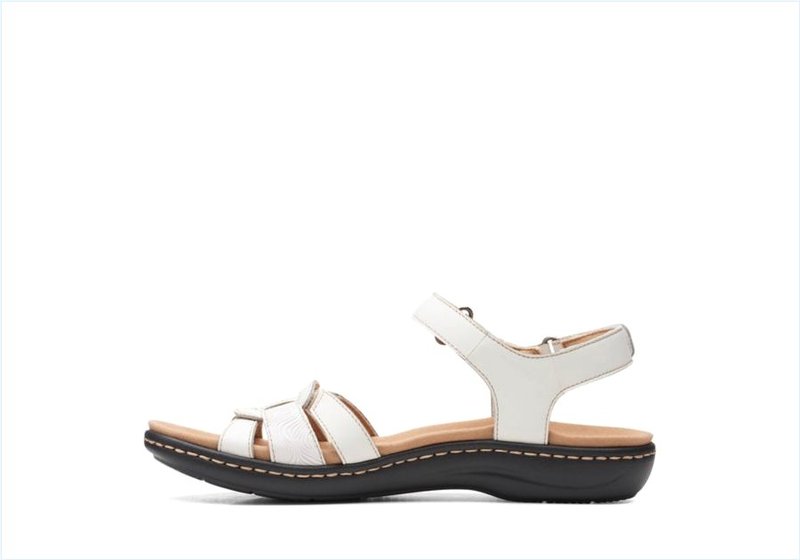  Laurieann Sela / White Leather Womens Sandals