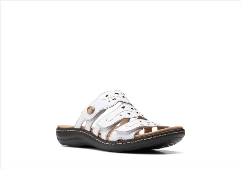  Laurieann Echo / White Leather Womens Sandals