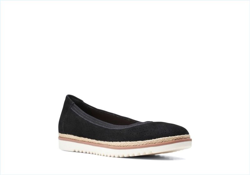  Serena Kellyn / Black Suede Womens Shoes