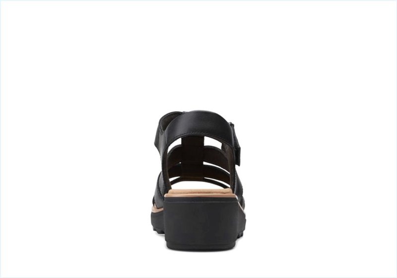  Jillian Quartz / Black Leather Womens Sandals