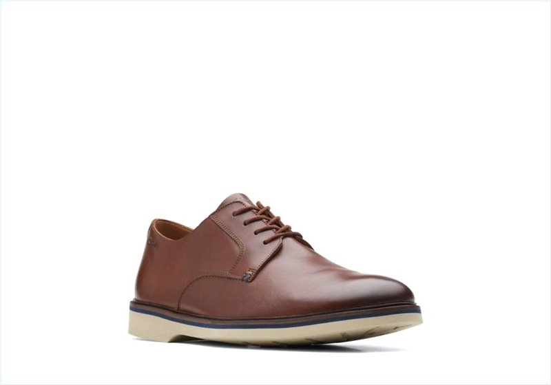  Malwood Plain / Dark Tan Leather Mens Shoes