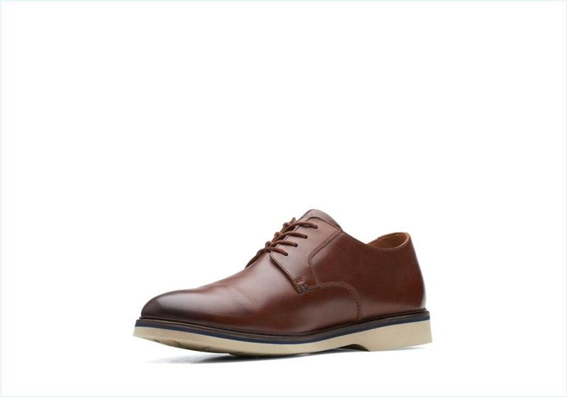  Malwood Plain / Dark Tan Leather Mens Shoes