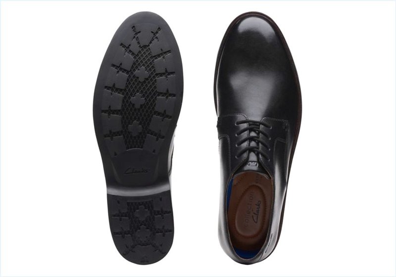  Malwood Plain / Black Leather Mens Shoes