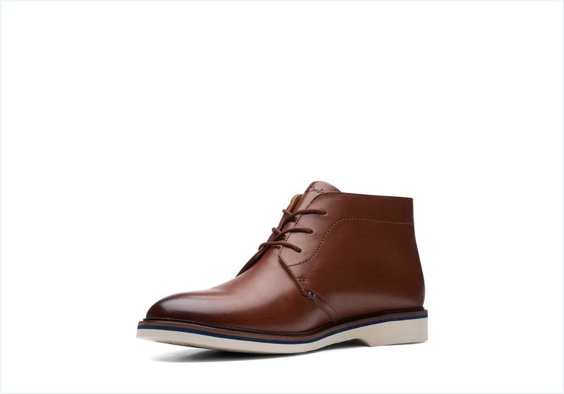  Malwood Mid / Dark Tan Leather Mens Boots