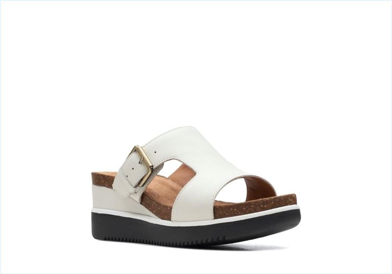  Lizby Ease / White Leather Womens Sandals