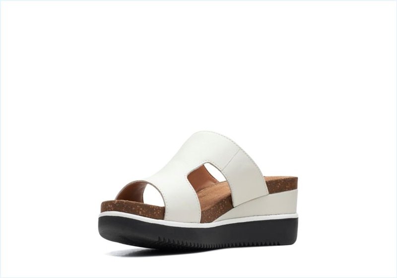  Lizby Ease / White Leather Womens Sandals