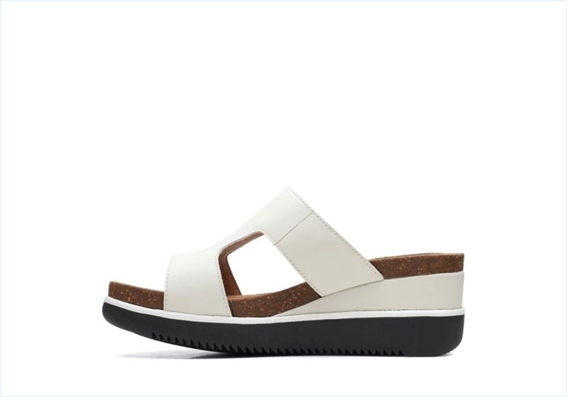  Lizby Ease / White Leather Womens Sandals