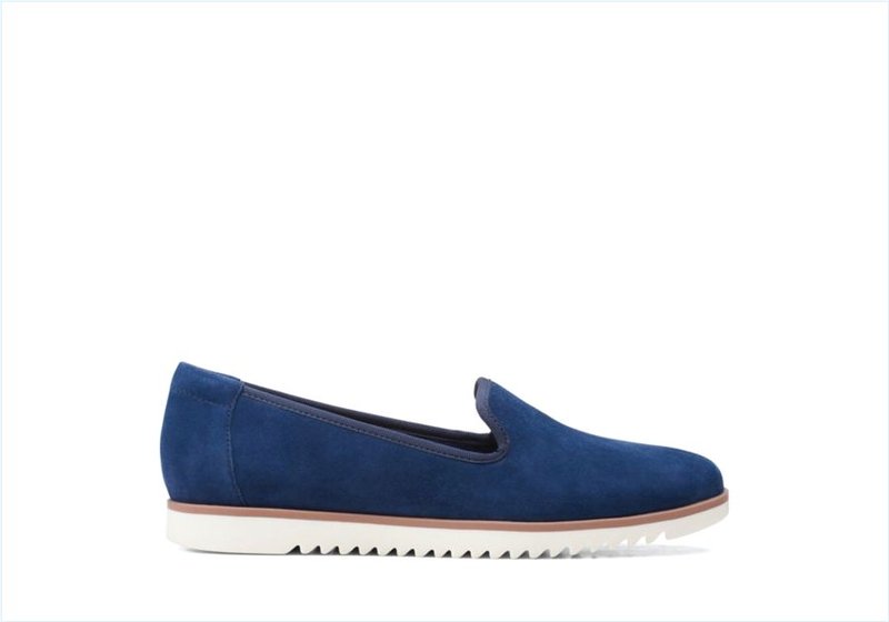  Serena Brynn / Navy Suede Womens Shoes