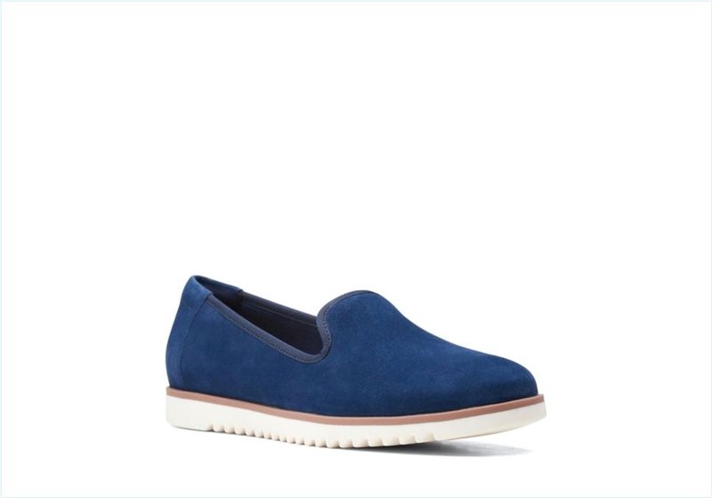  Serena Brynn / Navy Suede Womens Shoes