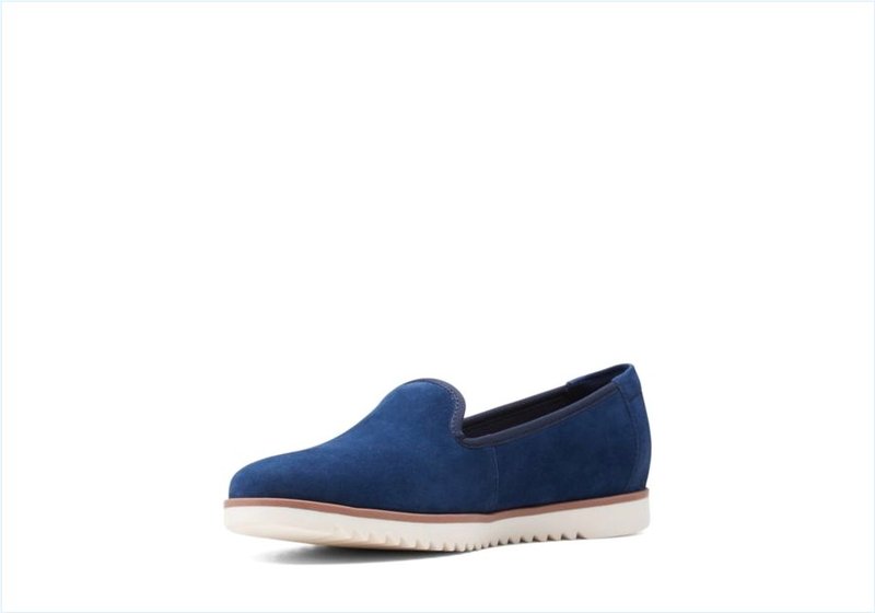  Serena Brynn / Navy Suede Womens Shoes