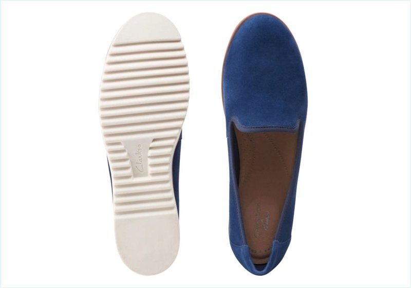  Serena Brynn / Navy Suede Womens Shoes