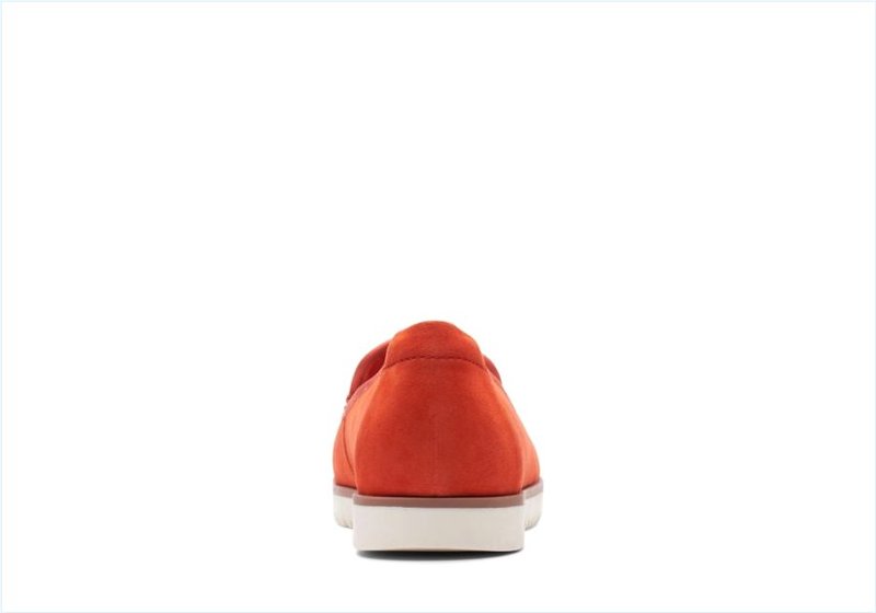  Serena Brynn / Bright Orange Suede Womens Shoes