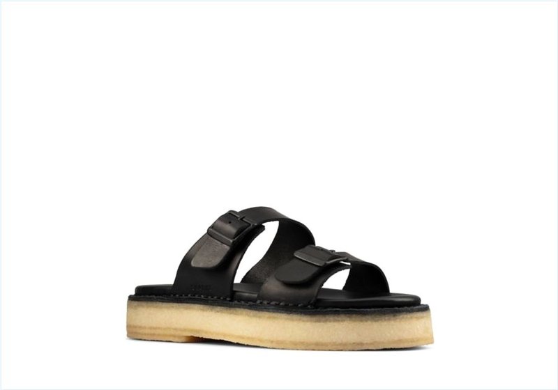  Desert Sndl / Black Leather Womens Originals Sandals